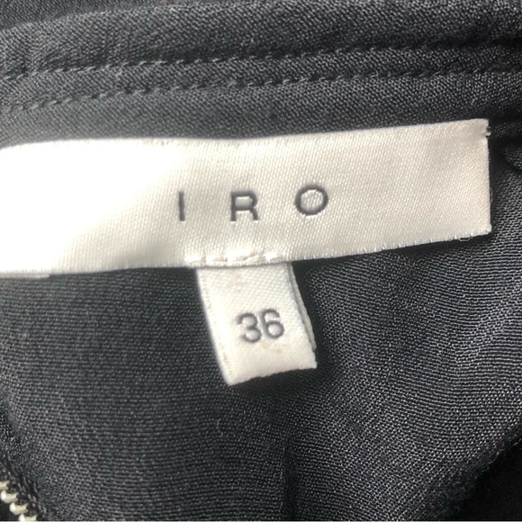 IRO Ashty Mesh Open Ladder Arm Blouse Black Small - Picture 13 of 14